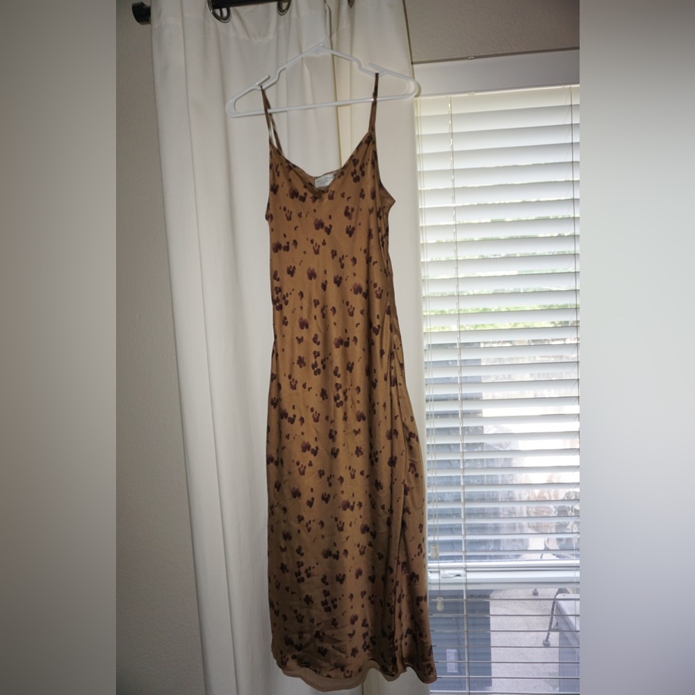 V-neck maxi slip dress
